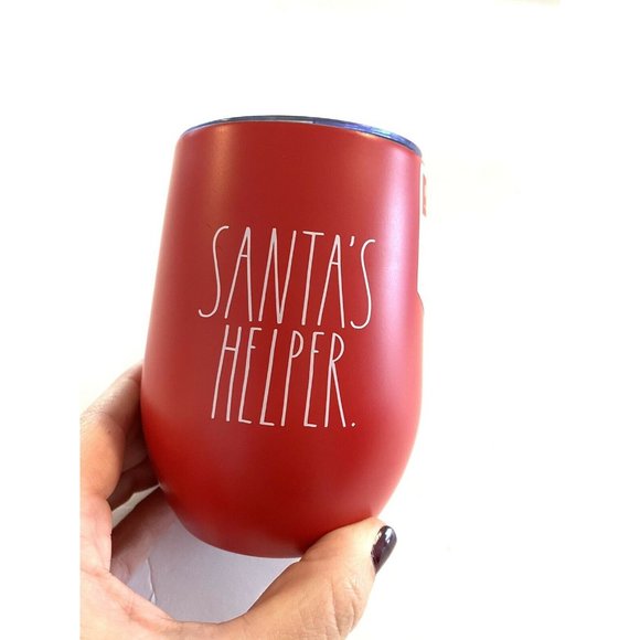 NEW Rae Dunn Christmas Red SANTA'S HELPER Stainles - Picture 7 of 7